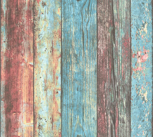 A.S. Création Best of Wood`n Stone 2nd Edition 307231 Vlies Blau Bunt