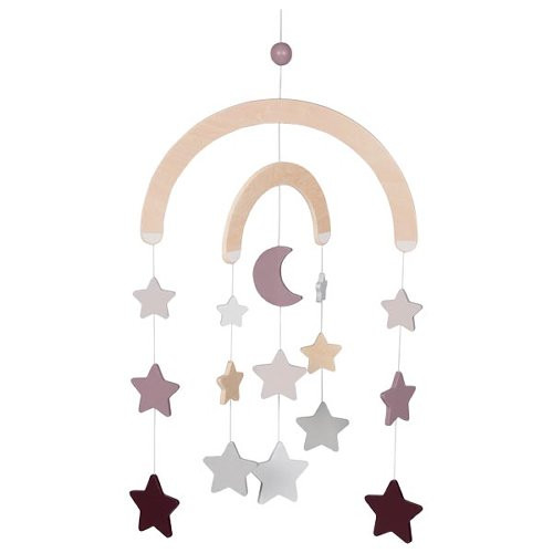 Mobile, Lifestyle Malve, 39 x 45 cm, Holz, 18 Teile, per Stück