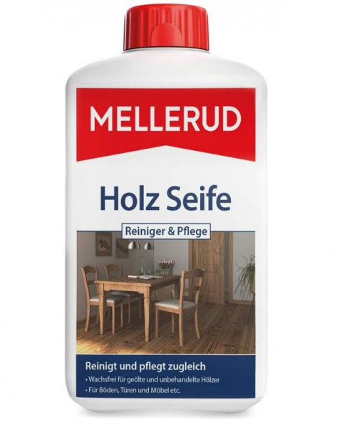 Mellerud Holz Seife Reiniger &amp; Pflege – Kraftvoller Schutz für alle geölten und unbehandelten Holzob