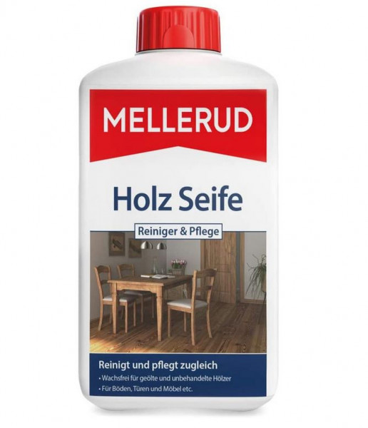 Mellerud Holz Seife Reiniger &amp; Pflege – Kraftvoller Schutz für alle geölten und unbehandelten Holzob