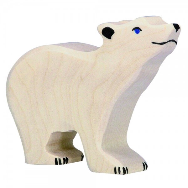 Eisbär, klein, Kopf hoch