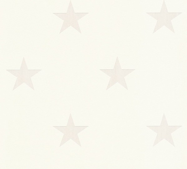 A.S. Création, High Rise, Michalsky Living Vliestapete, 325211, Sterne, metallic, weiß, 10,05m x 0,5