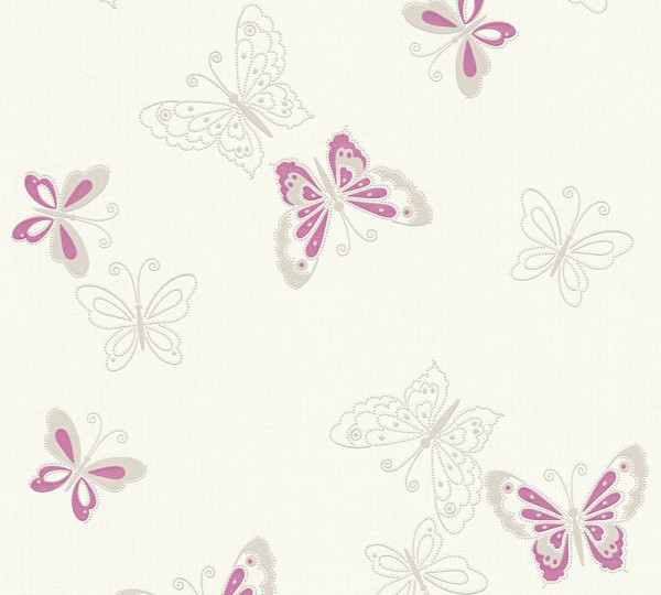 A.S. Création Happy Spring 347651 Vlies Beige Metallic Lila