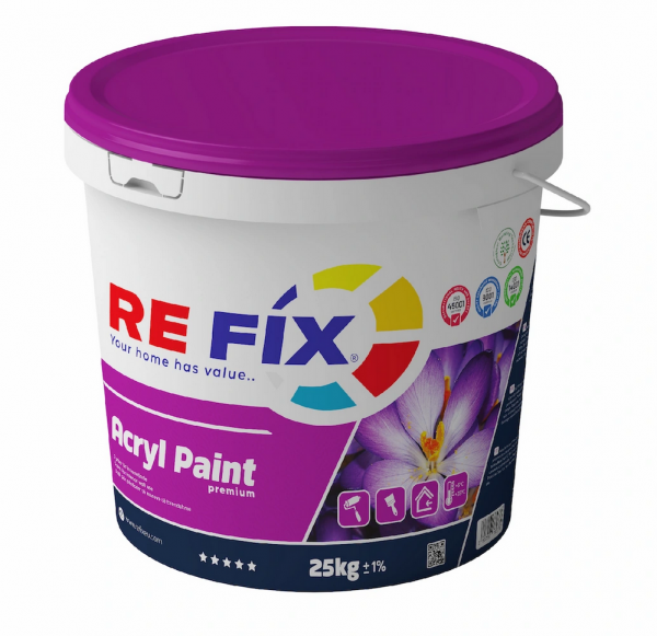 Refix Acryl Paint weiß 25 kg für Innen