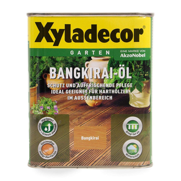 Xyladecor Bangkirai-Öl 2,5l +3 pinsel