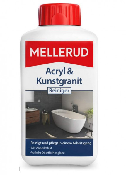 Mellerud Acryl &amp; Kunstgranit Reiniger – entfernet Ablagerungen auf Acryl-, Kunstgranit- und Anderen