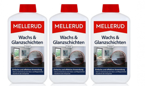 Mellerud Wachs &amp; Glanzschichten Löser – Effiziente Reinigung zur Vorbereitung Neuer Glanz- und Pfleg