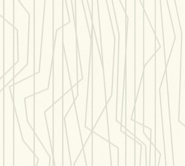A.S. Création Emotion Graphic 368783 Vlies Grau Weiß