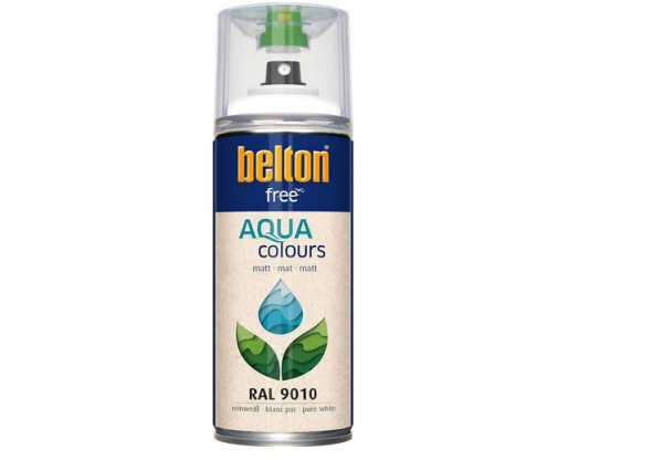 Belton Free Matt wasserbasierend 400 ml RAL 9010 reinweiß