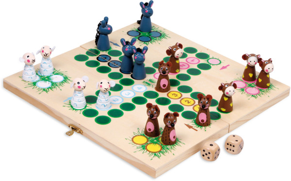 Legler Ludo „Farmtiere“, Brettspiel - small foot design