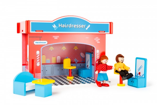 Legler Spielhaus Friseursalon mit Zubehör