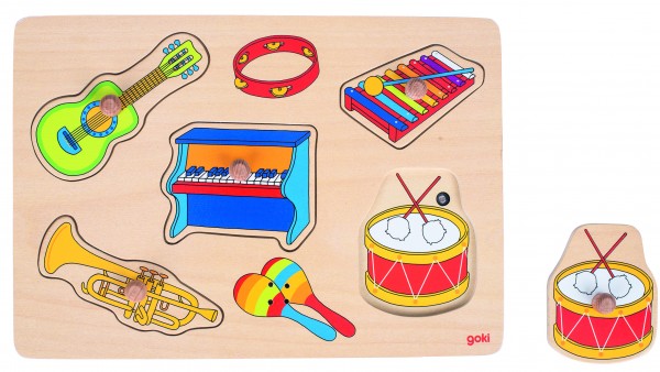 GOKI - Soundpuzzle Musikalien, mit Instrumentensounds