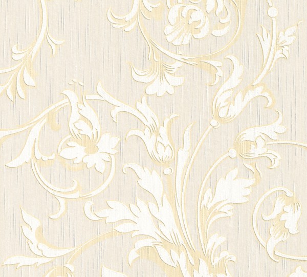 A.S. Création Tessuto 956337 Vlies Beige Creme Metallic