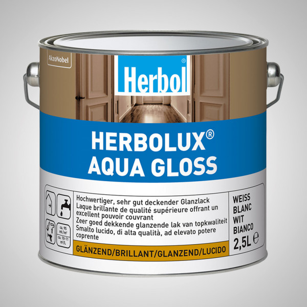 Herbol Herbolux Aqua Gloss 2,5l, weiss
