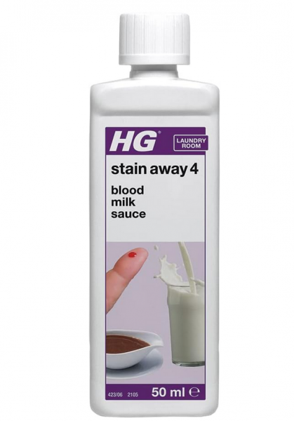 HG Stain Away Produkt 4, Blut-, Milch- und Soßen-Fleckenentferner und Desodorierer, konzentrierter R