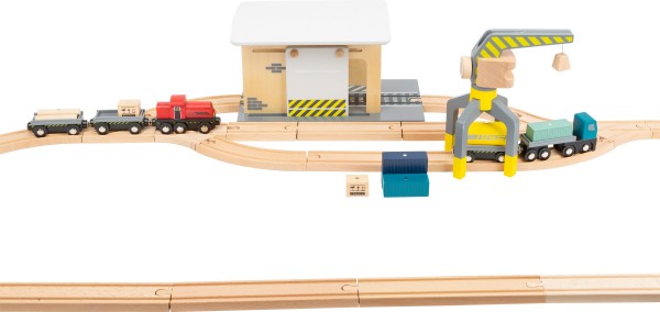 small foot world - Güterbahnhof mit Zubehör
