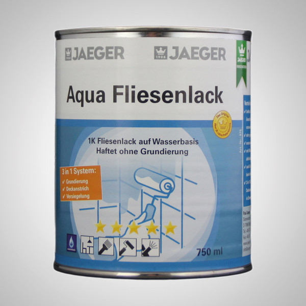 Jaeger 875 Aqua Fliesenlack 750ml, weiss