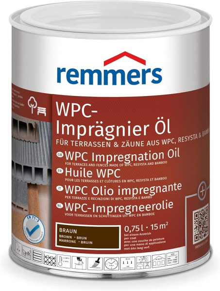 Remmers WPC-Imprägnier-Öl braun, 0,75 Liter
