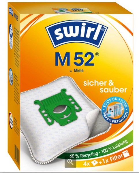 Swirl® M 52 Ecopor® Staubsaugerbeutel