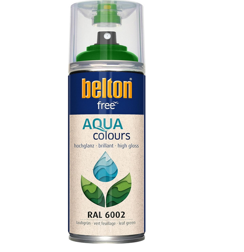 Belton Free Hochglanz wasserbasierend 400 ml RAL 6002 laubgrün