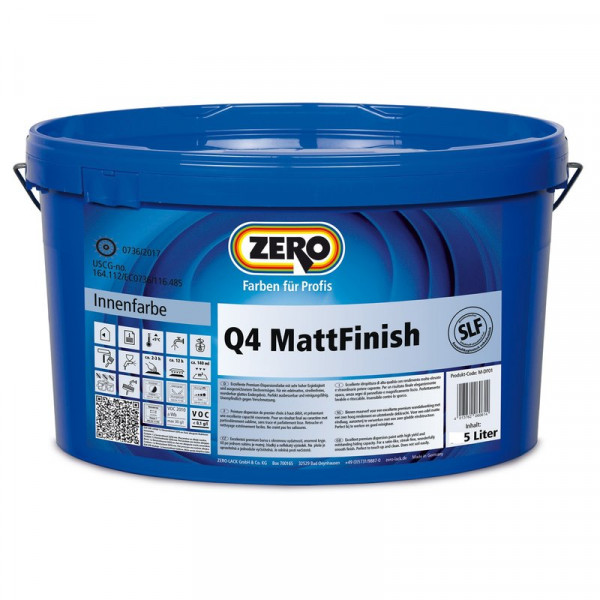 ZERO Q4 MattFinish 5l, weiss