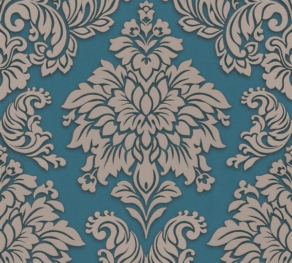 A.S. Création Metropolitan Stories 368985 Vlies Beige Blau Metallic